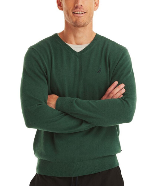 Men's Navtech Classic-Fit Solid V-Neck Sweater