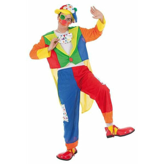 Costume for Adults Tino Male Clown M/L (4 Pieces)