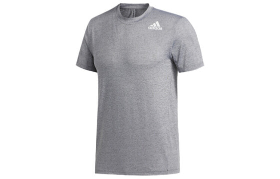 Футболка Adidas тренировочная мужская серого цвета