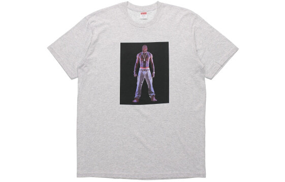 Supreme SS20 Week 1 Tupac Hologram Tee 虚拟人物短袖T恤 男女同款 灰色 送礼推荐 / Футболка Supreme SS20 Week 1 Tupac Hologram Tee T SUP-SS20-271