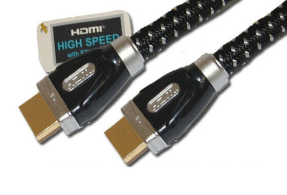 ShiverPeaks HDMI/HDMI 2.5m, 2.5 m, HDMI Type A (Standard), HDMI Type A (Standard), 4096 x 2160 pixels, Audio Return Channel (ARC), Black,Silver