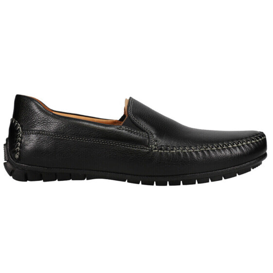 Johnston & Murphy Cort Whipstitch Venetian Slip On Moc Toe Dress Mens Black Dre