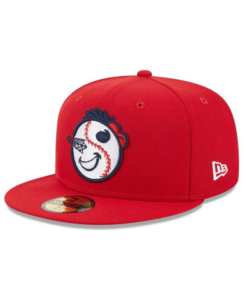 Men's Red Tulsa Drillers Authentic Collection Alternate Logo 59FIFTY Fitted Hat