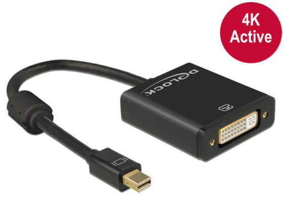 Разъем Delock Mini DisplayPort - DVI-I (male-female) Gold 0.2 м