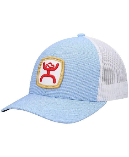 Men's Light Blue, White Zenith Trucker Snapback Hat