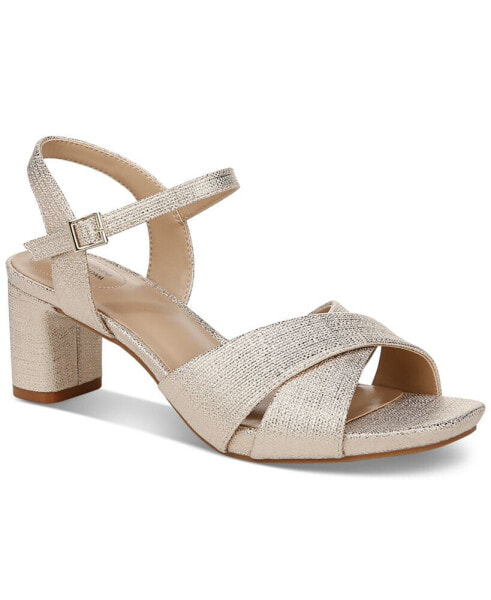 Women's Zummaa Memory Foam Block Heel Dress Sandals, Created for Macy's