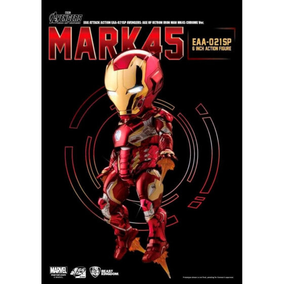 MARVEL Figura Los Vengadores: La Era De Ultron Iron Man Mk45 Chrome Figure