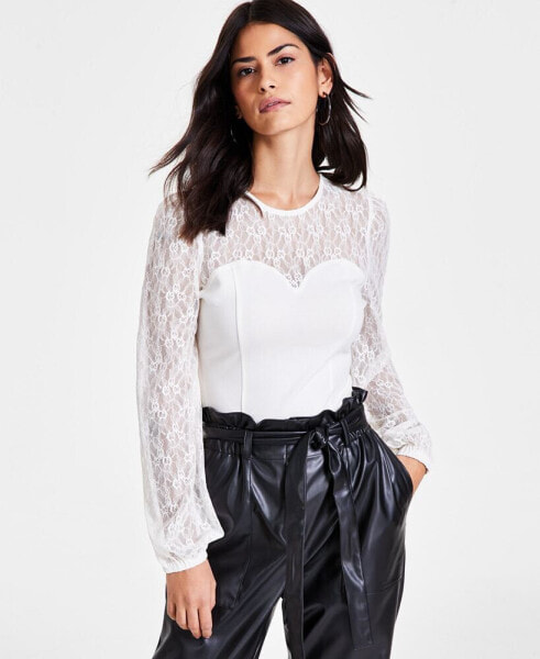Women's Lace Bodysuit, Created for Macy's