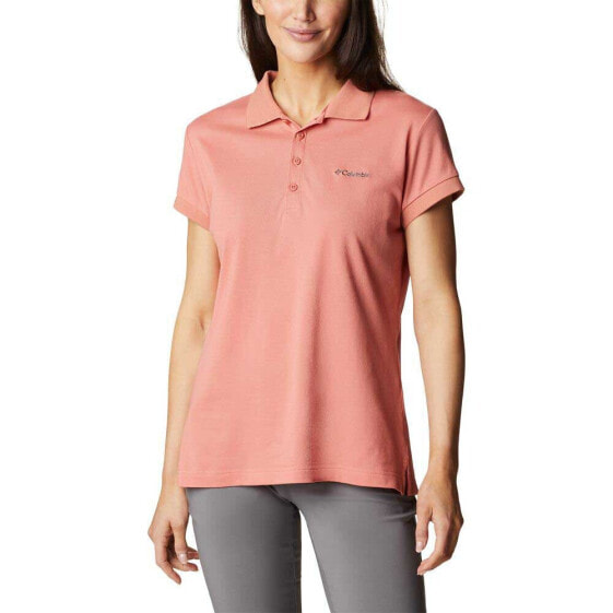 COLUMBIA Lakeside Trail™ Solid Pique Short Sleeve Polo