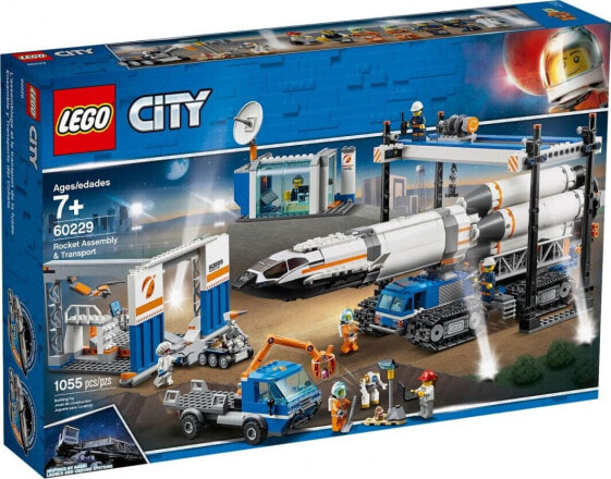 Конструктор пластиковый Lego City 60229 Транспорт и сборка ракеты