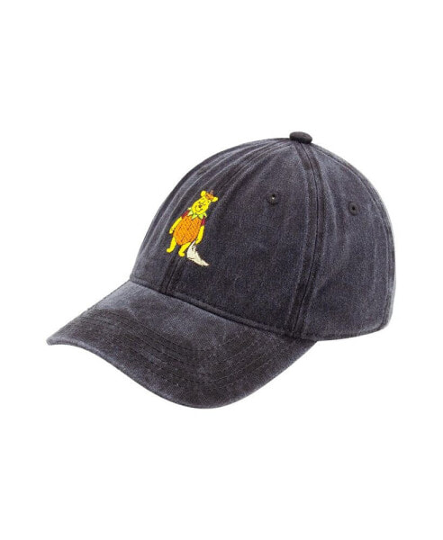 Men's WINNIE THE POOH PUMPKIN BLACK DAD CAP