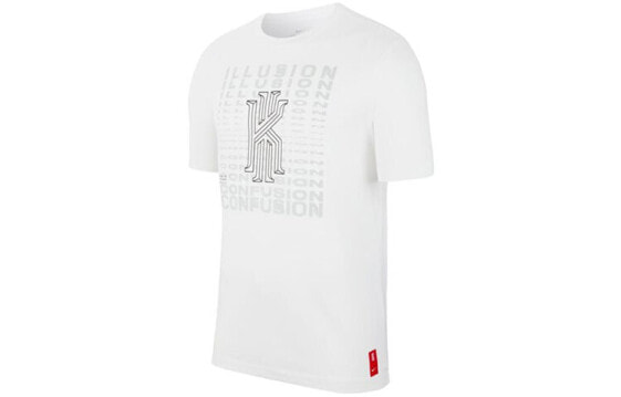 Футболка мужская белая с логотипом Nike Dri-fit Kyrie