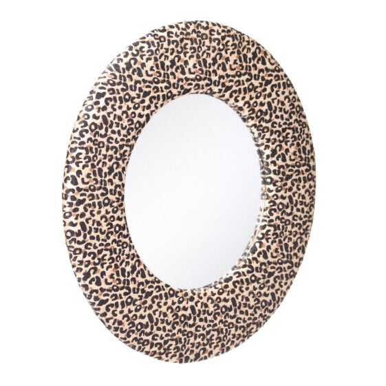 Настенное зеркало 48 x 2 x 48 cm Синтетическая ткань Леопардовый DMF
