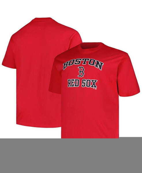 Men's Red Boston Red Sox Big and Tall Heart T-shirt