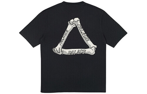 PALACE Bones T-Shirt Black 中文突出三角骨头印花字母圆领短袖T恤 男女同款 黑色 送礼推荐 / Футболка PALACE Bones T-Shirt Black T PAL-SS18-050