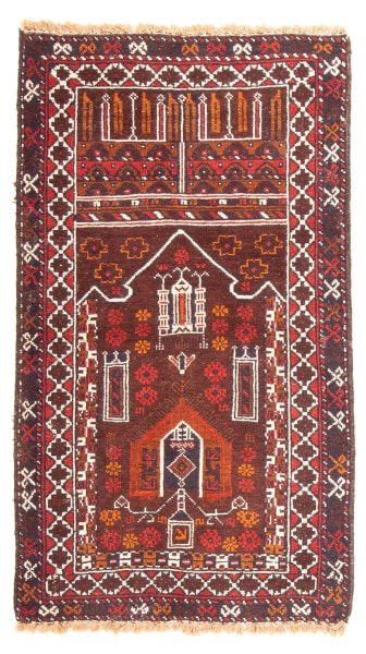 Belutsch Teppich - 127 x 80 cm - braun