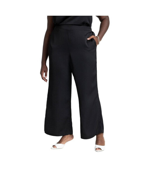 Plus Size Flare Leg Pull On Pant