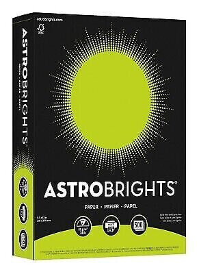 Astrobrights Premium Color Paper, 8-1/2 x 11 Inches, Terra Green, 500 Sheets