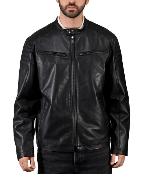 Men's Café Racer Nappa Leather Jacket