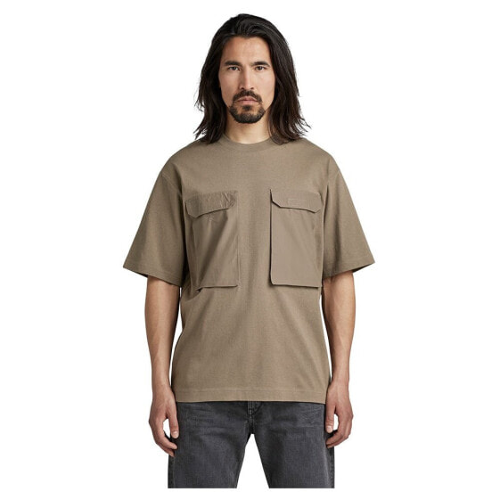 G-STAR Utility Woven Mix Boxy short sleeve T-shirt