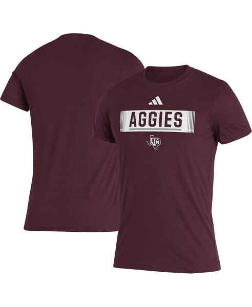 Men's Maroon Texas A&M Aggies Wordmark Tri-Blend T-shirt