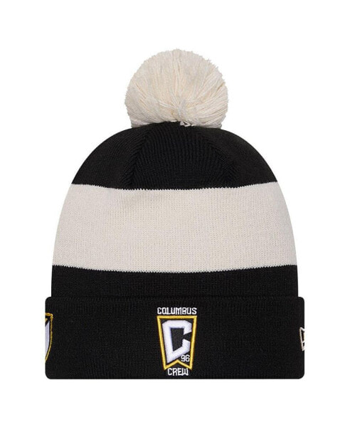 Men's Black Columbus Crew 2024 Kick Off Collection Cuffed Knit Hat with Pom