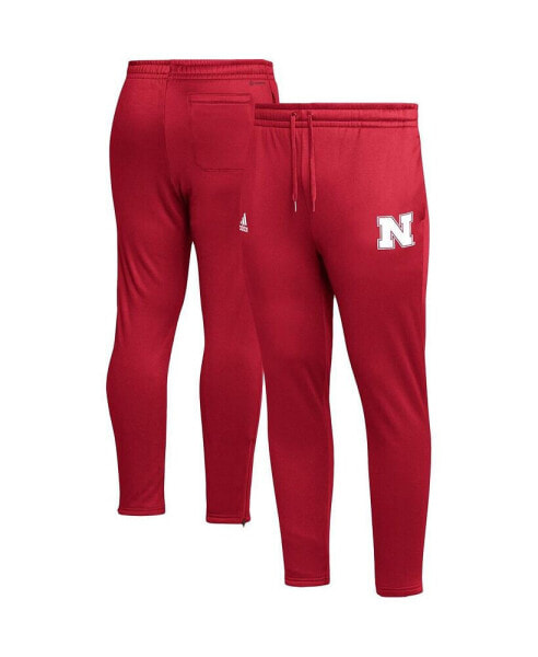 Брюки мужские Adidas Nebraska Huskers Scarlet AEROREADY - узкий крой