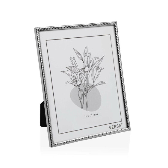 Photo frame Versa Silver Metal Minimalist 1 x 20,5 x 15,5 cm