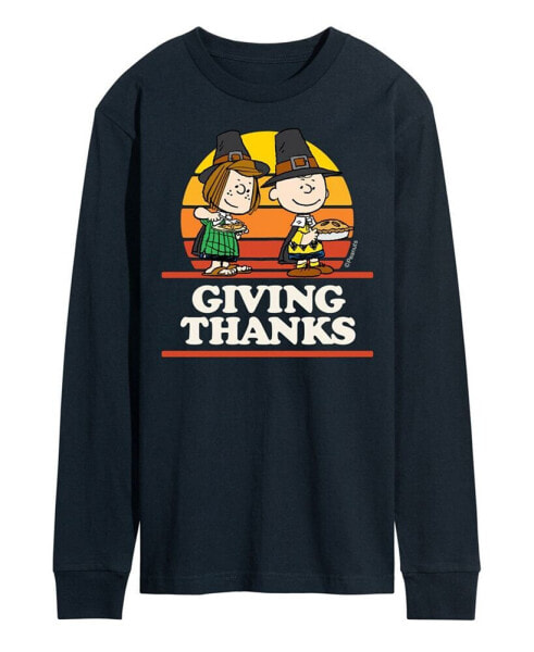 Men's Peanuts Giving Thanks Long Sleeve T-shirt