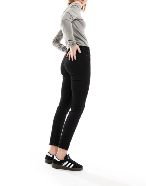 Lee scarlett high rise skinny jeans in black rinse