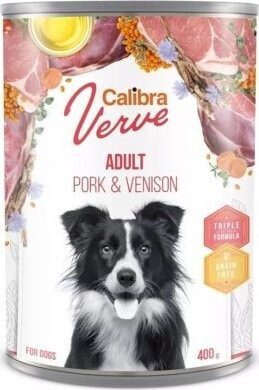 Calibra CALIBRA DOG VERVE GF ADULT PORK & VENISON- mokra karma dla psa - 400G