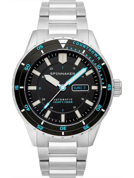Spinnaker SP-5099-22 Mens Watch Hass Automatic Diver 43mm 30ATM