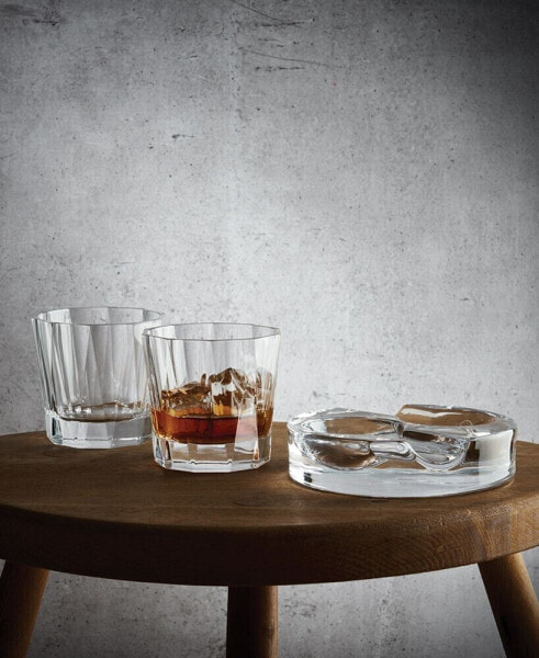 Altruist Ashtray with Hemingway Tumblers, Set of 3