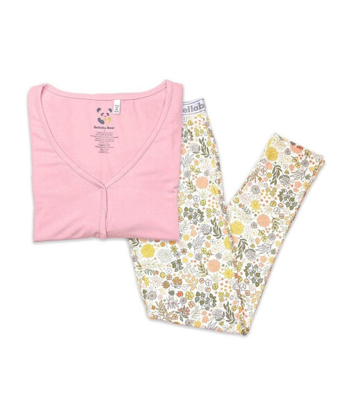 Women's Fall Floral Set of 2 Piece Pajamas