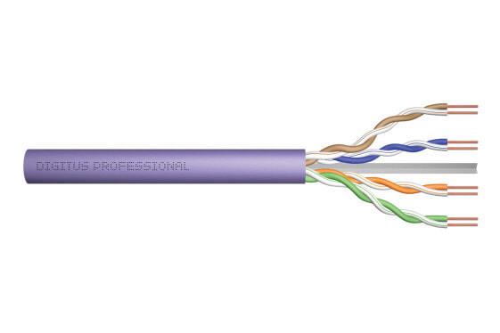 DIGITUS Cat.6 U/UTP installation cable, 100 m, simplex, Eca