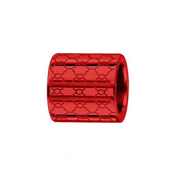 Red aluminum bead for bracelets B15012R