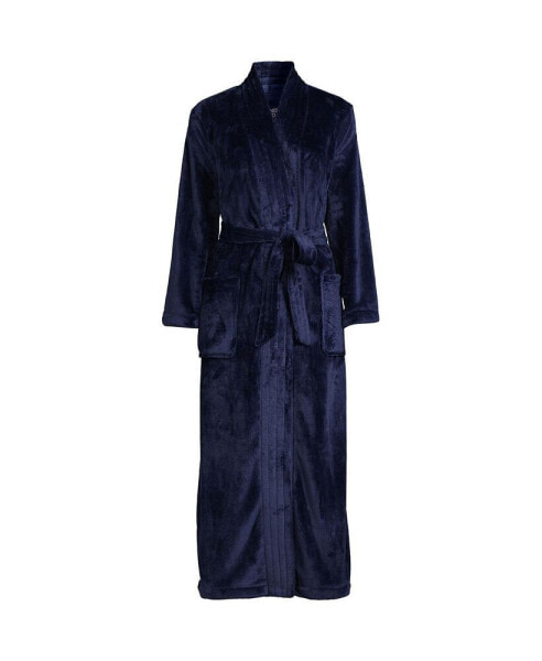 Women's Tall Cozy Plush Long Wrap Robe