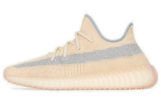 Кроссовки Adidas Yeezy 350 V2 Linen (Бежевый, Коричневый)