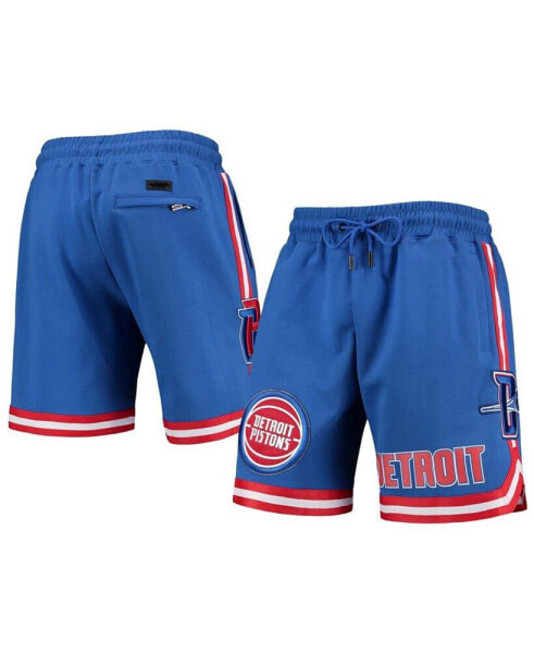 Men's Blue Detroit Pistons Chenille Shorts