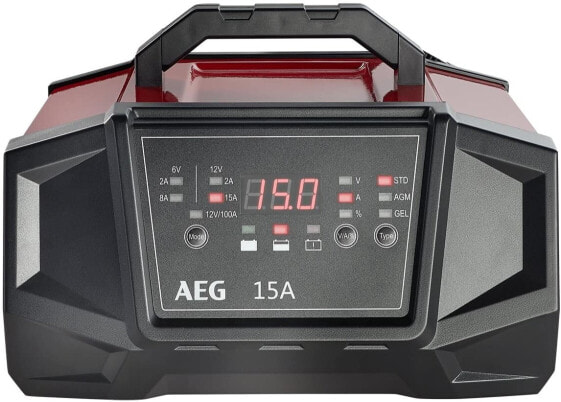 AEG Automotive workshop charger WM Ampere for 6 and 12 Volt batteries, with auto-start function
