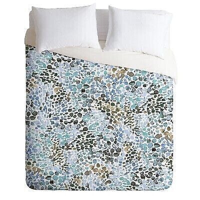 King Ninola Design Speckled Duvet Set Blue - Deny Designs