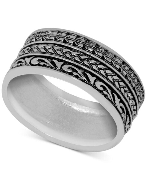 Кольцо Essentials Patterned Band  SilverPlate