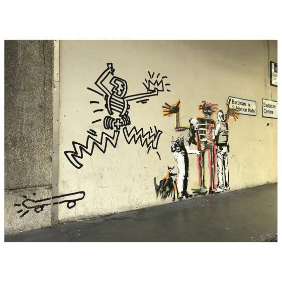 Картина LegendArte Wandbild Banksy для выставки Баския в Лондоне, холст, 60x80 см.