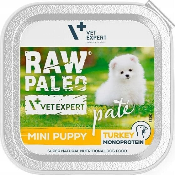 VetExpert VetExpert Raw Paleo Indyk Pate Mini Puppy alu tray 150g