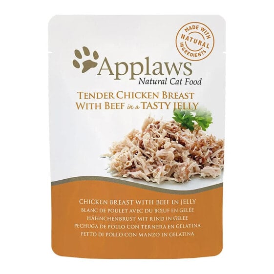 APPLAWS Chicken And Beef In Jelly 16x70g Cat Food