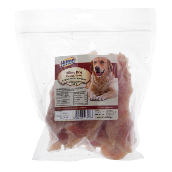 HILTON Dry chicken jerky 500g dog treat