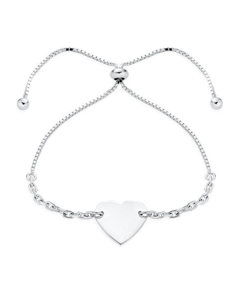 Браслет Bling Jewelry Heart Shaped Name Plated