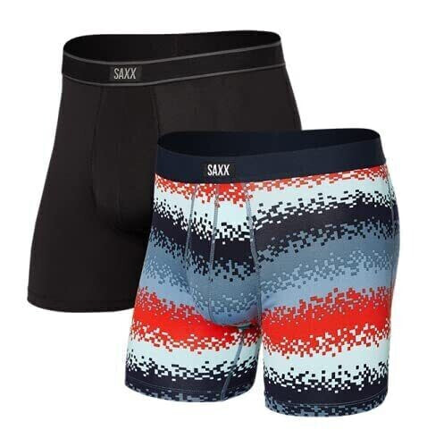 Saxx 292098 Men's Daytripper Boxer Briefs Pack of 2 Underwear Size Medium