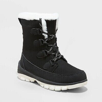 Women's Corie Winter Hiker Boots - Universal Thread™ Jet Black 8