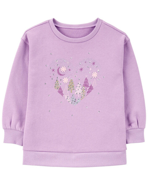 Baby Heart Fleece Sweatshirt 12M